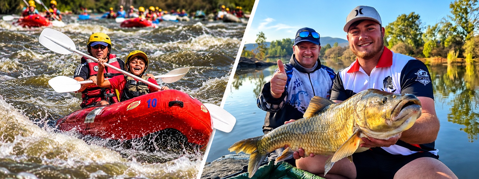 White water rafting and fishing at Dimalachite